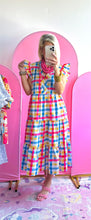 The Colorful Check Midi Dress