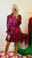 The Pink & Red Leopard Dress