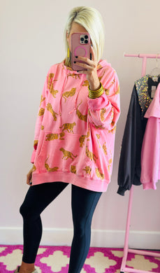 The Pink Tiger Pullover Top