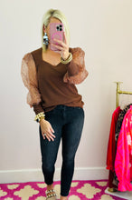 The Leopard Sleeve Top