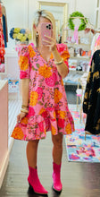 Karlie Floral Ruffle Hem Dress