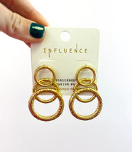 Link Circle Earrings in Gold