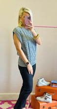 The Grey Cable Sweater Top