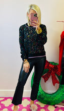 The Multicolor Sequin Sweater Top