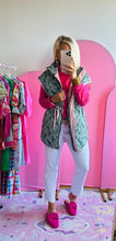 The Pink & Green Quilted Vest/ Jacket (Top)