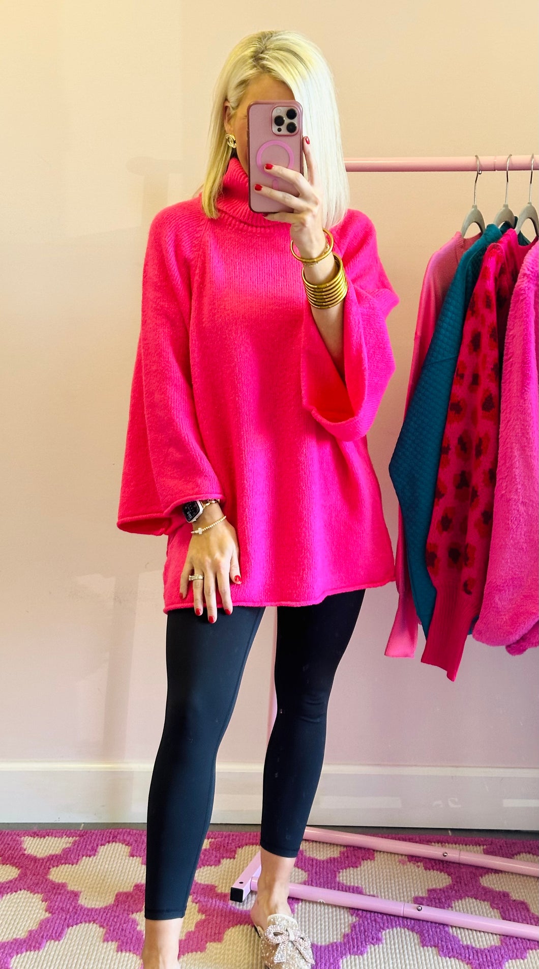 The Pink Tunic Sweater Top