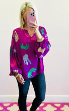 The Tiger Top in Magenta