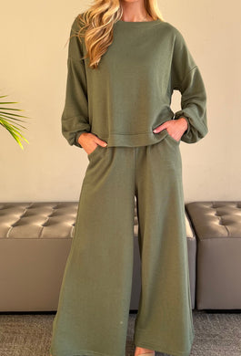 The Best Top & Pants Set in Olive - NEW COLOR!