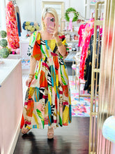 Multicolor Smocked Maxi Dress