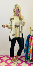 The Beige Tiger Sweater Top