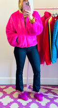 The Fur Jacket Top in Pink