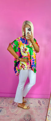 The Bright Colors Flower Top