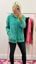 The Kelly Green Waffle Pullover Top in