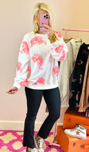 The Sequin Tiger Top in White & Pink