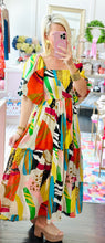 Multicolor Smocked Maxi Dress