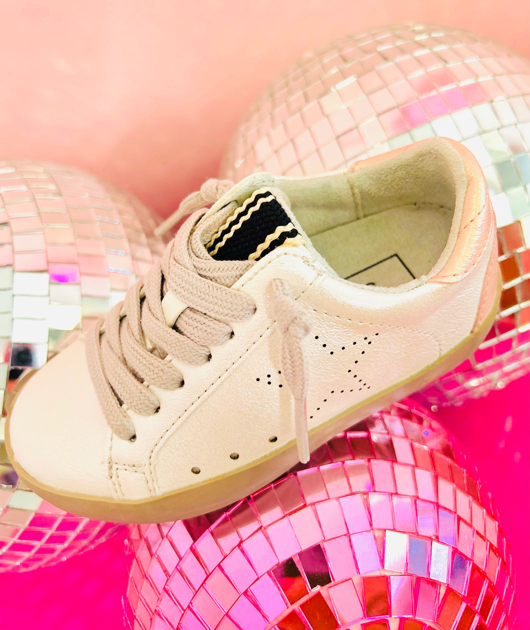 Shu Shop Mia Kids Sneaker Shoes in Pearl