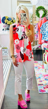 Touch of Floral Tank in Coral