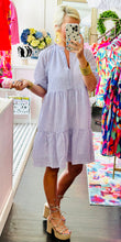 Girl's Day Dress in Lilac Gingham
